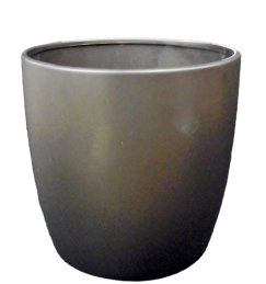 Matte Black Ceramic Pot Cover 8" 