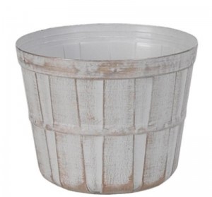 Whitewashed Plastic Pot Cover S/6
7" x 5.5"
