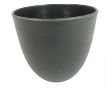 Dark Grey Oval Bottom Melamine Pot Cover 2 Sizes 
