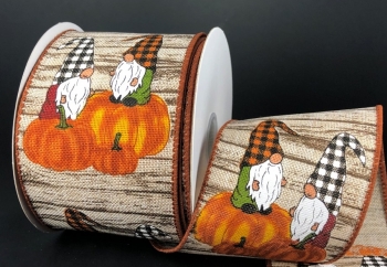 #40 Wired Gnome with Pumpkins
2.5" x 10yd
