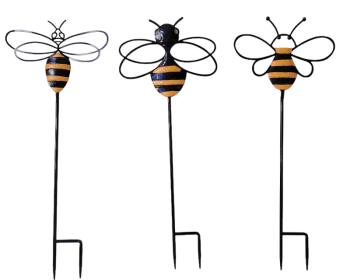 Metal Bee Stakes S/3 25" 