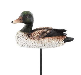 Resin Mallard Duck Stick In Pick S/2