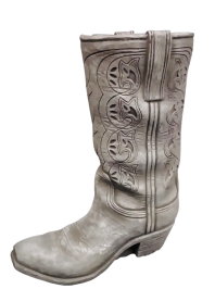 Small Concrete Cowboy Boot Planter
9", Has 3" x 2.5" Opening