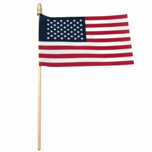 American Flag S/12 6" x 4", Cloth