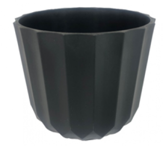 Black Carved Melamine Pot Cover
7" x 6.5"