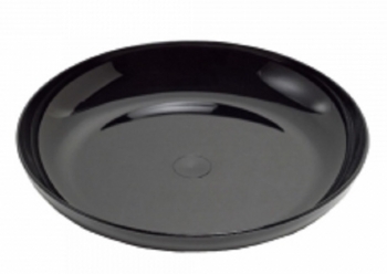 Black Lomey Designer Dish 
15" Flat Dish with 1'' Lip