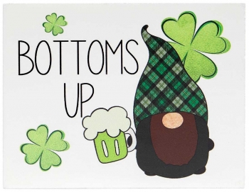 Bottoms Up Gnome Sign  5'' x 4" 