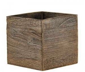 Brown Stain Wooden Cube with Liner
2 Sizes