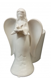 Ceramic Angel Cache
7'', 4.5'' Opening