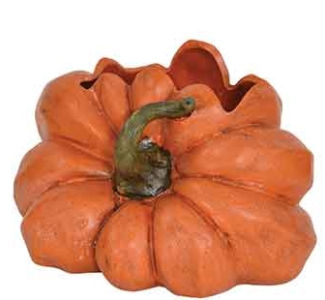 Ceramic Pumpkin on Side 