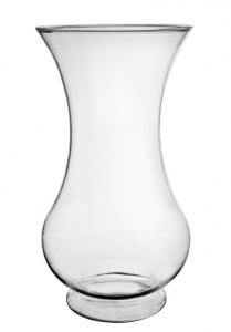 Clear #89 Pedestal Vase S/12 5" x 9.75"