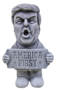America First Concrete Donald Trump Statue  10" 