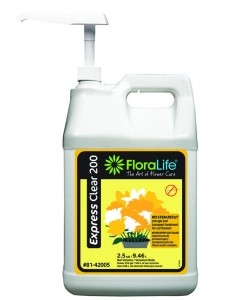 Floralife 200 Clear Express Storage and Transport Solution Liquid 2.5 Gallon with Pump