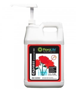 Floralife Clear Express Ultra 300 Liquid 2.5 Gallon with Pump Hydrate and Nourish Flowers without Re cutting Stem