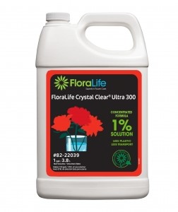 Floralife Crystal Clear Ultra 300 Liquid 1 Gallon Hydrate and Nourish Flowers without Re cutting Stem
