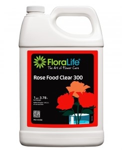 Floralife Rose Food Clear Liquid 1 Gallon Prevents Premature Bent Neck and Stimulates Water Uptake.