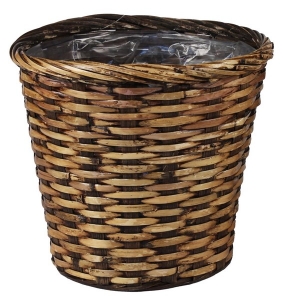 Stained Rattan Pot Cover 4 Sizes 