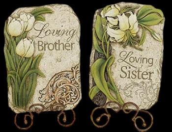 Loving Bother/Loving Sister Plaques S/2
10", Easels Not Included