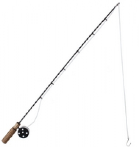 Fishing/Fish Pole with Line and Faux Hook 28"