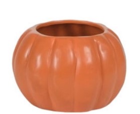 Matte Finish Ceramic Pumpkin 
2 Sizes 