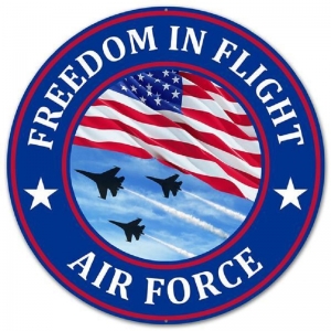 Metal Air Force Sign 12'' 