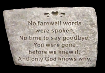 No Farewell Words 18'' x 12'' 