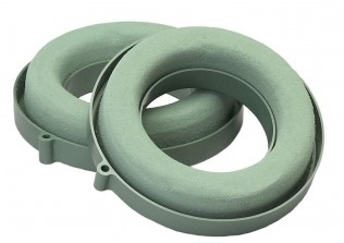 Oasis Ring Holder S/2 6'', Plastic Base with Hole For Hanging
