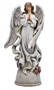 Resin Praying Angel with Music Box 
13" Plays "Amazing Grace"