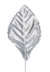 Silver Silk Corsage Leaves Medium S/50