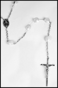 Small Cross Rosary, 50 Flowers
Comes with Free Keepsake Rosary