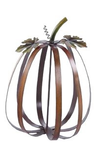 Small Metal Collapsible Pumpkin 10'' 