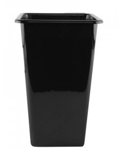 Square Black Cooler Buckets 2 Sizes 