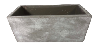 Stone Wash Concrete Rectangular Planter with Liner
All Sizes 4.5" Tall