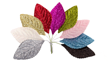 Waterproof and Cooler Friendly Glitter Leaves S/50