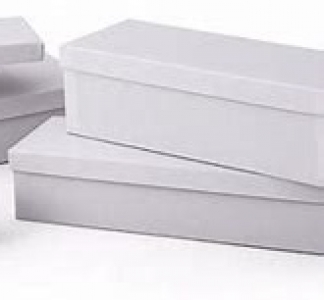 White Cut Flower Box/Wedding Delivery Box  2 Sizes 