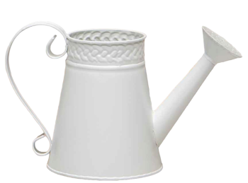 White Metal Working Watering Can
3" x 8.5"