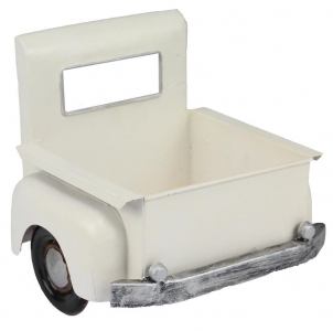 White Pickup Truck Bed 
6" x 7.5", 5" x 5" Opening