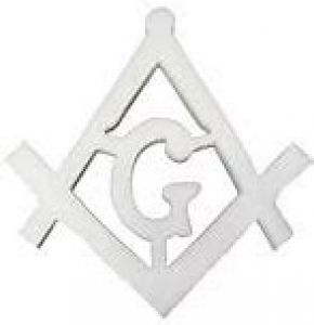 White Styrofoam Masonic Emblem  18" 