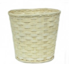 Whitewashed Bamboo Pot Cover 
3 Sizes 