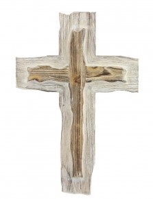 Whitewashed Wooden Cross
12" x 17"
