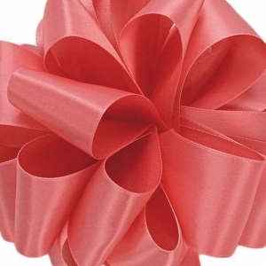 #16 Coral Rose Double Face Satin 
2.5" x 10yd