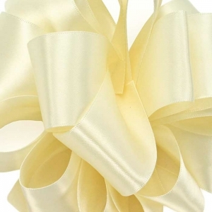 #16 Ivory Double Face Satin 2.5" x 10yd