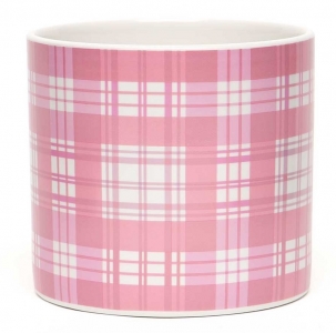 Ceramic Pink Plaid Pot
5" NO LONGE R AVAILABLE