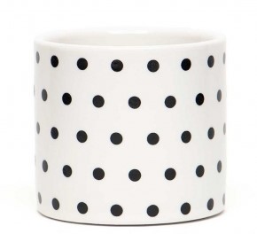 Small Ceramic White Polka Dot Pot
2.5"