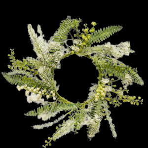 Fern Berry Wreath/Candle Ring
18", 6" Opening