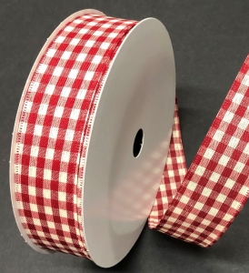 #9 Wired Red/Ivory Biggy Gingham
