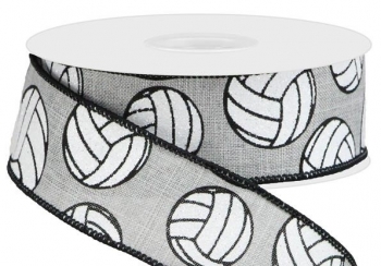 #9 Wired Black/White Glittered Volleyball 