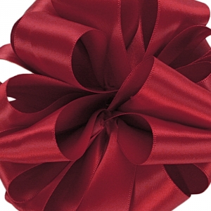 #9 Scarlet Red Double Face Satin 
1.5" x 50yd!