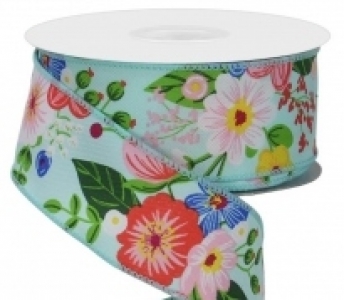 #9 Wired Aqua Graphic Floral 
