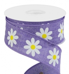 #9 Wired Lavender Daisies 
1.5" x 10yd